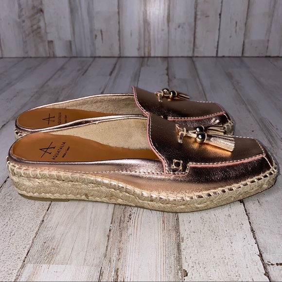 Aquatalia Metallic Rose Gold Vienna Mule - Picture 4 of 7